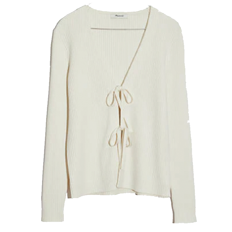 Madewell Tie-Front Cardigan