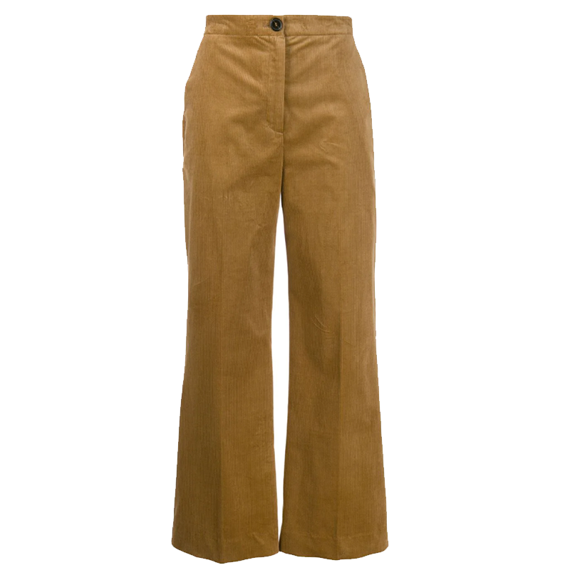 Alexa Chung high waisted corduroy trousers