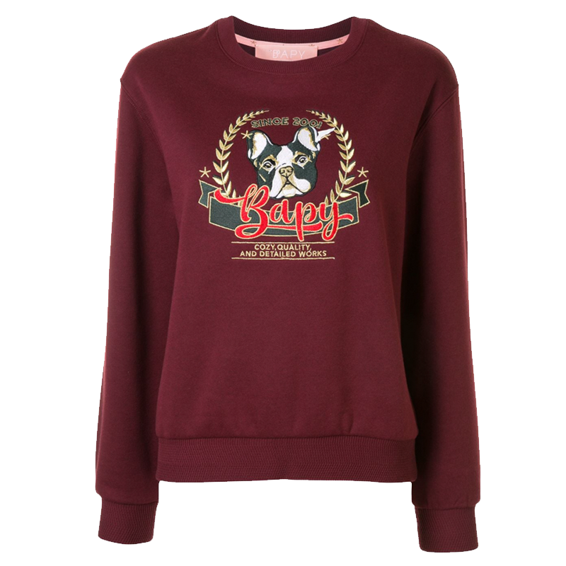 BAPY Dog Embroidered Sweatshirt