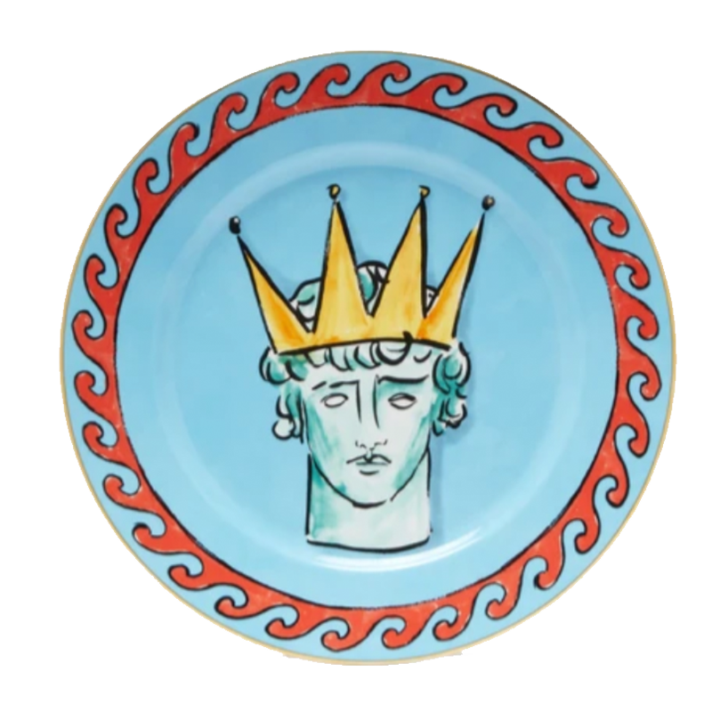 Richard Ginori x Luke Edward Hall porcelain dinner plate