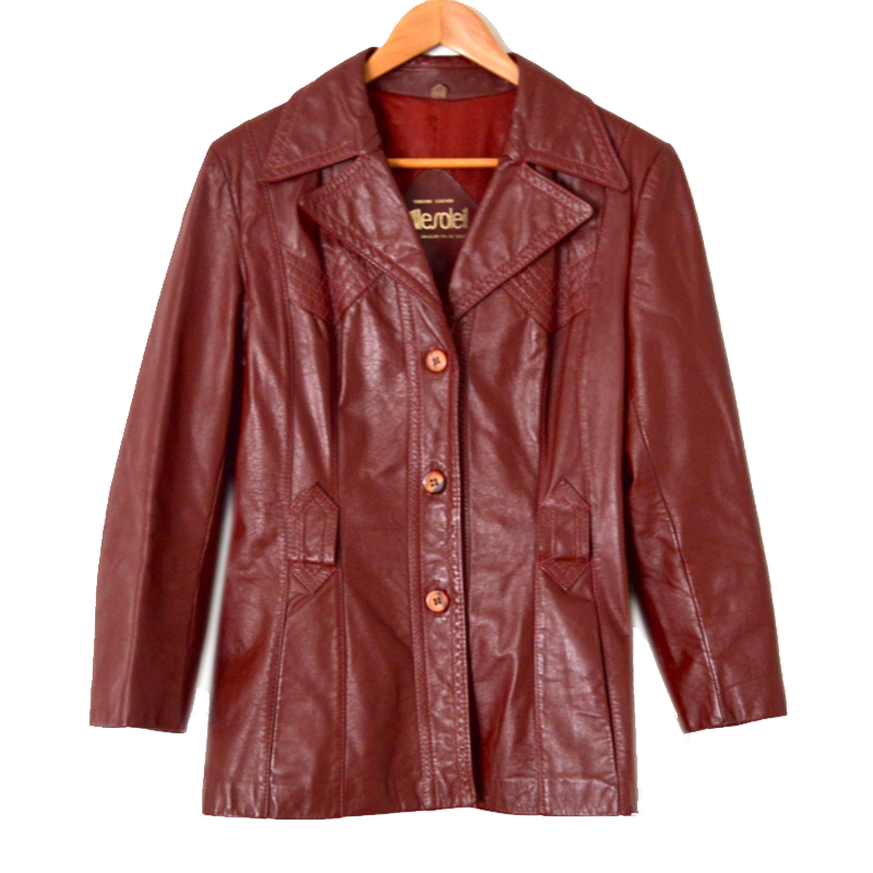 Vintage 70s Oxblood Leather Jacket