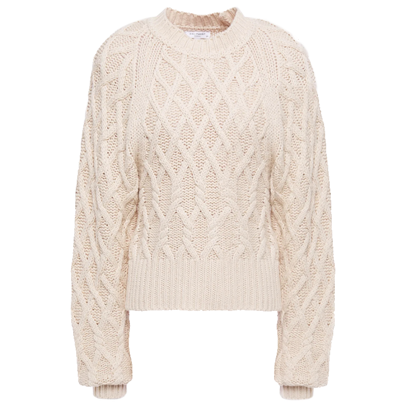 Equipment Cable-knit cotton sweater fishmerman