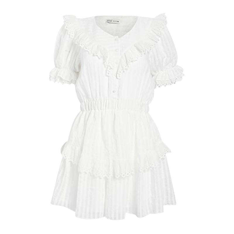 Moon River white mini dress