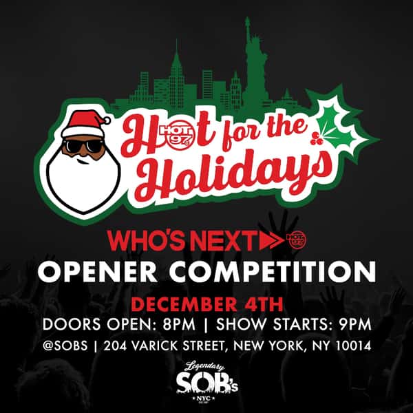 Choose The Hot 97 Who's Next Performer At Hot For The Holidays & Win 500!