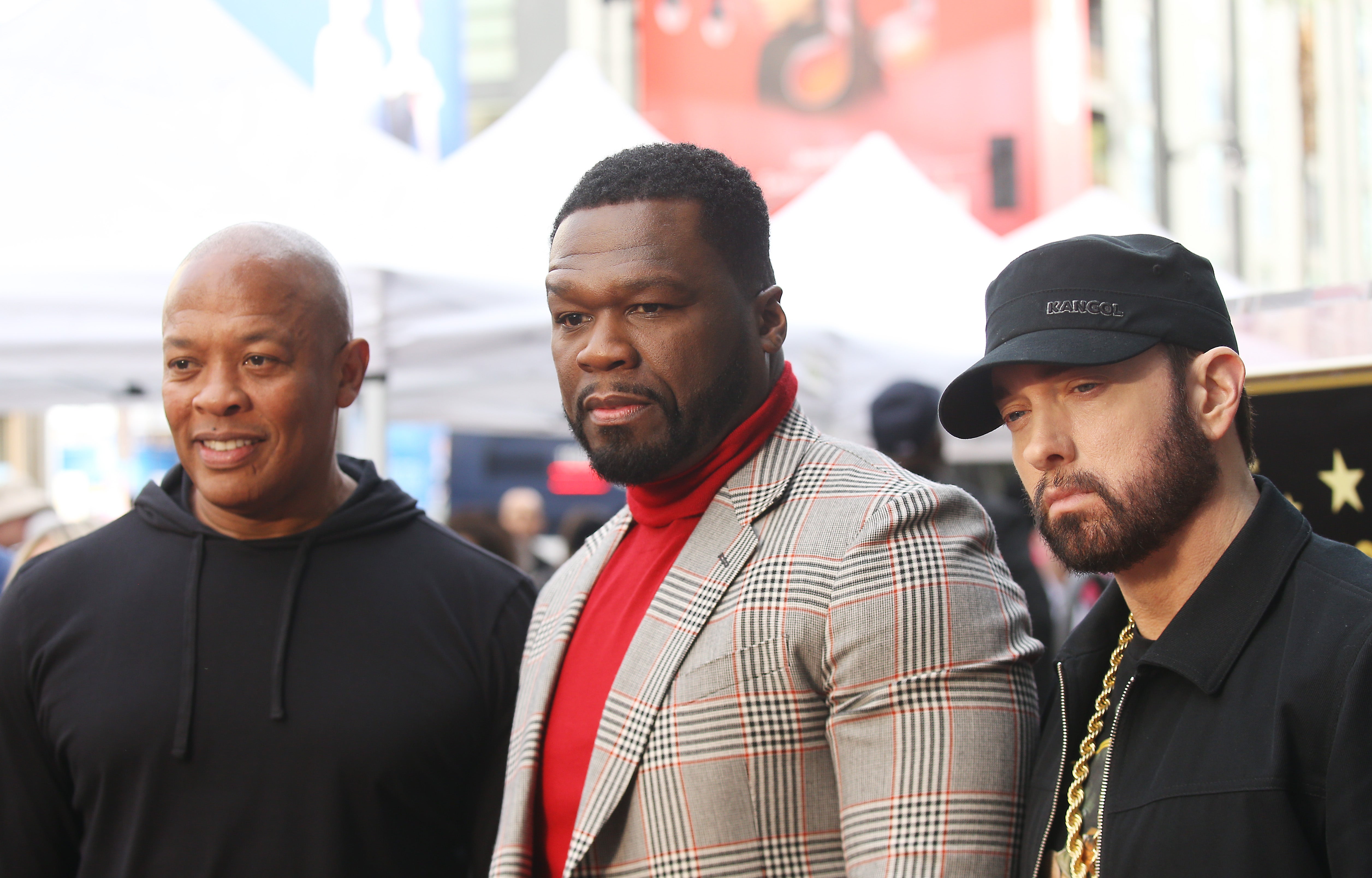 Why was 50 Cent's Super Bowl 2022 halftime performance shot upside down?