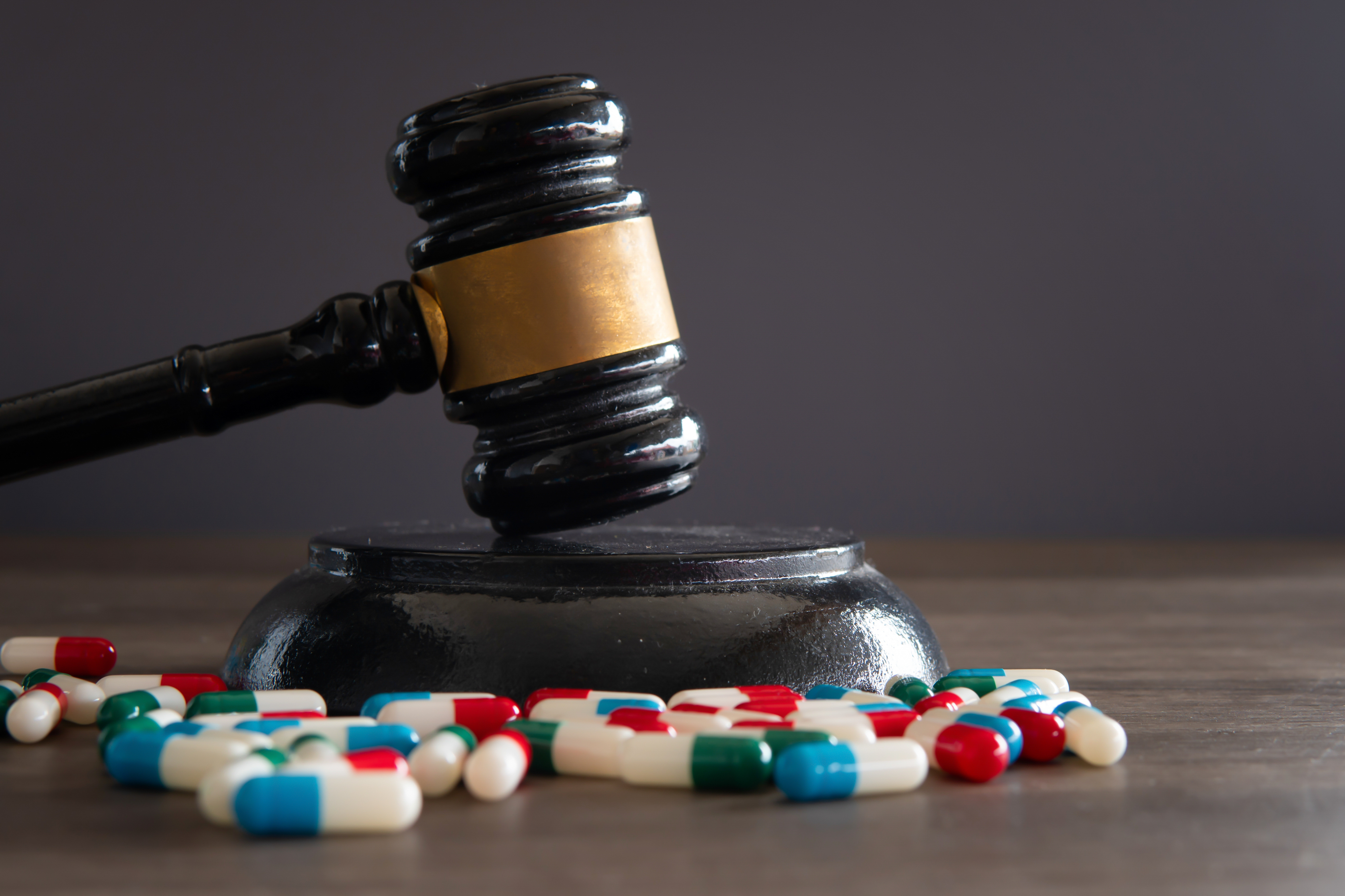 pills and gavel