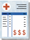 Hospital bill illustration