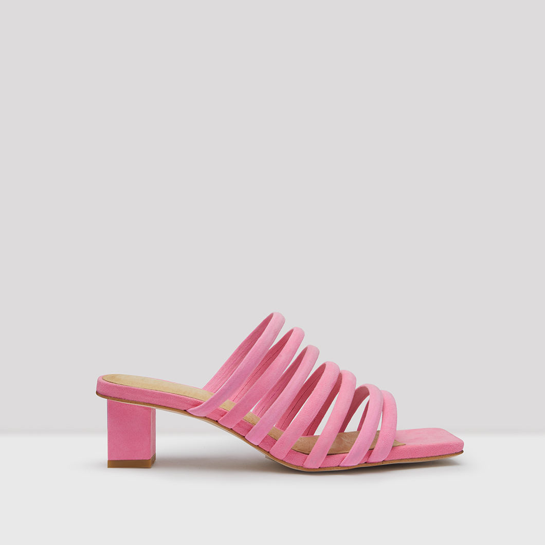fluro pink heels
