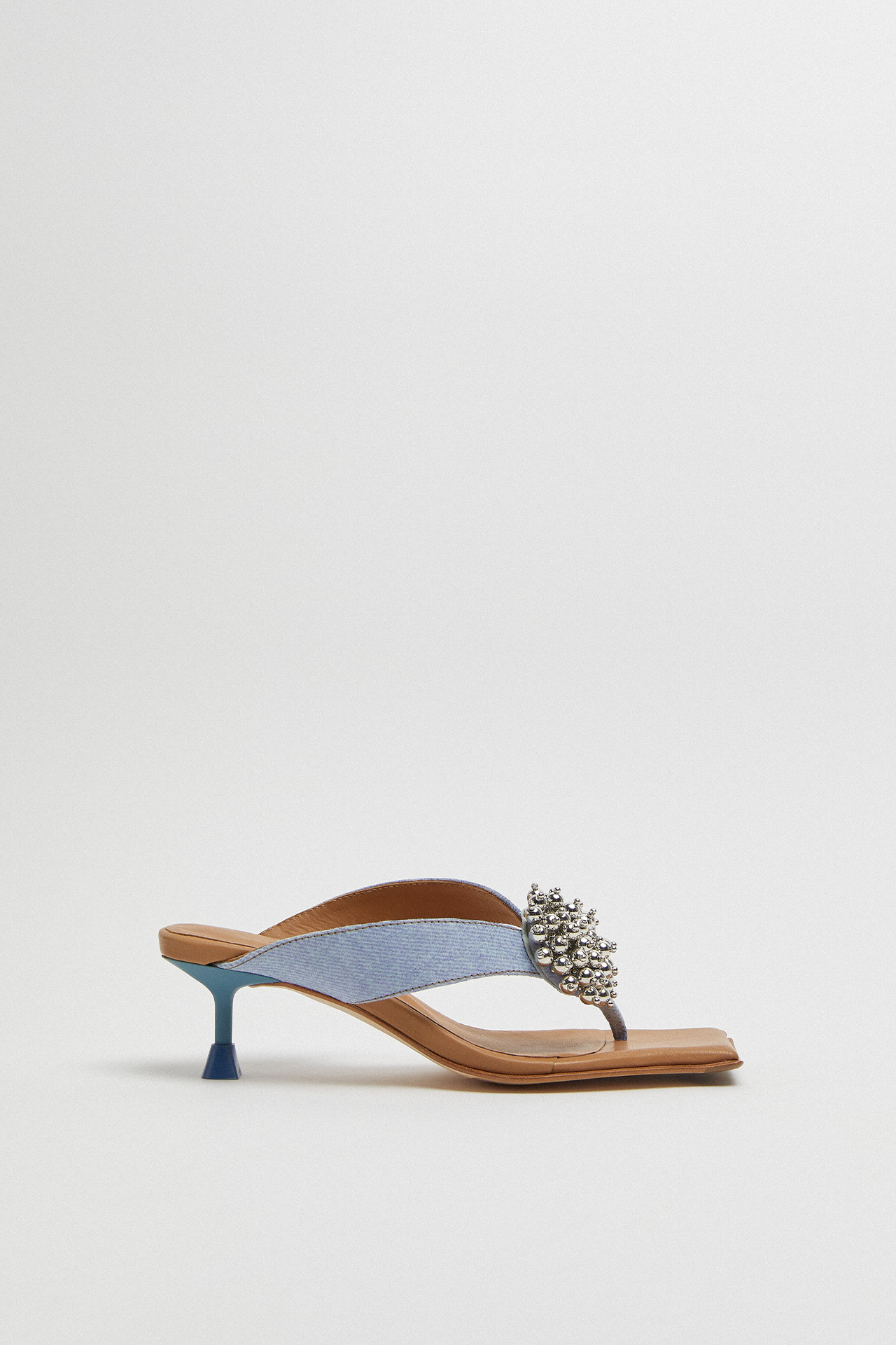 Narela Denim Blue Sandals | Miista Europe | Made in Spain