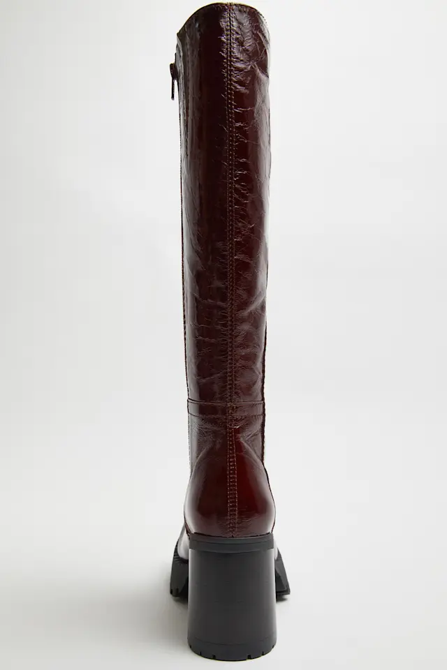 Dulce Burgundy Tall Boots Miista Europe Made in Portugal