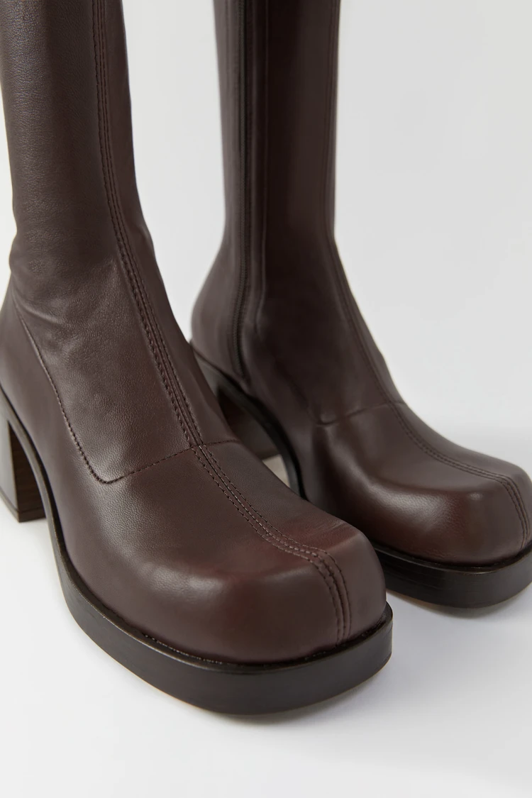 Hedy Brown Boots | Miista Europe | Made in Spain