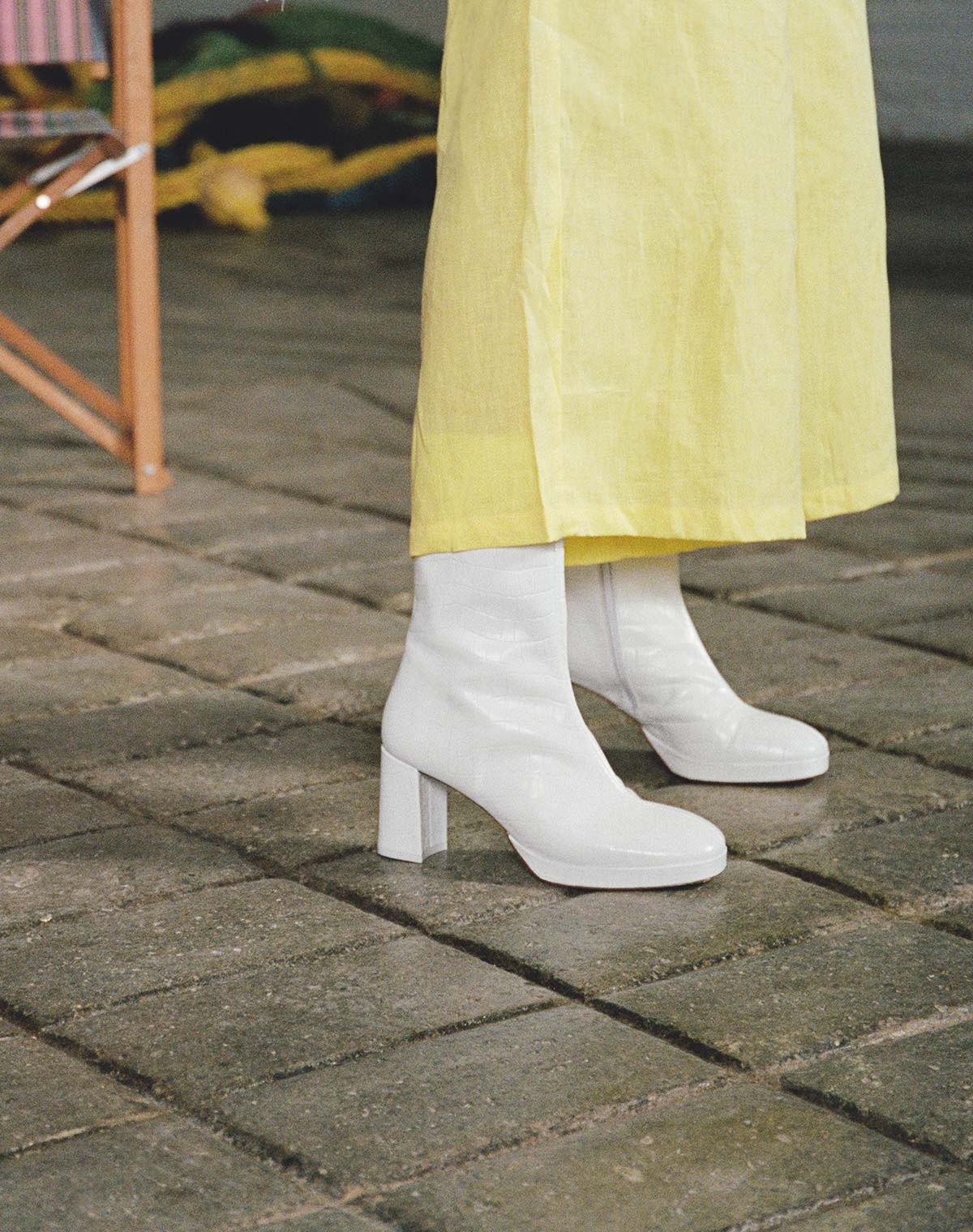 miista white boots