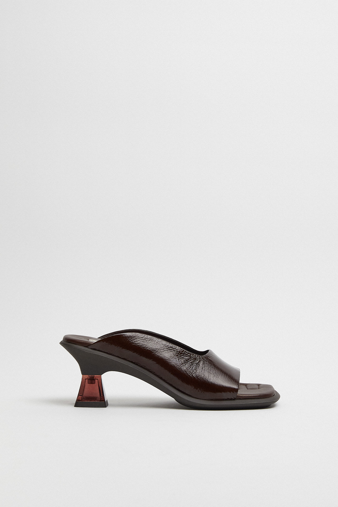 Janaina Dark Brown Mule Sandals | Miista Europe | Made in Portugal