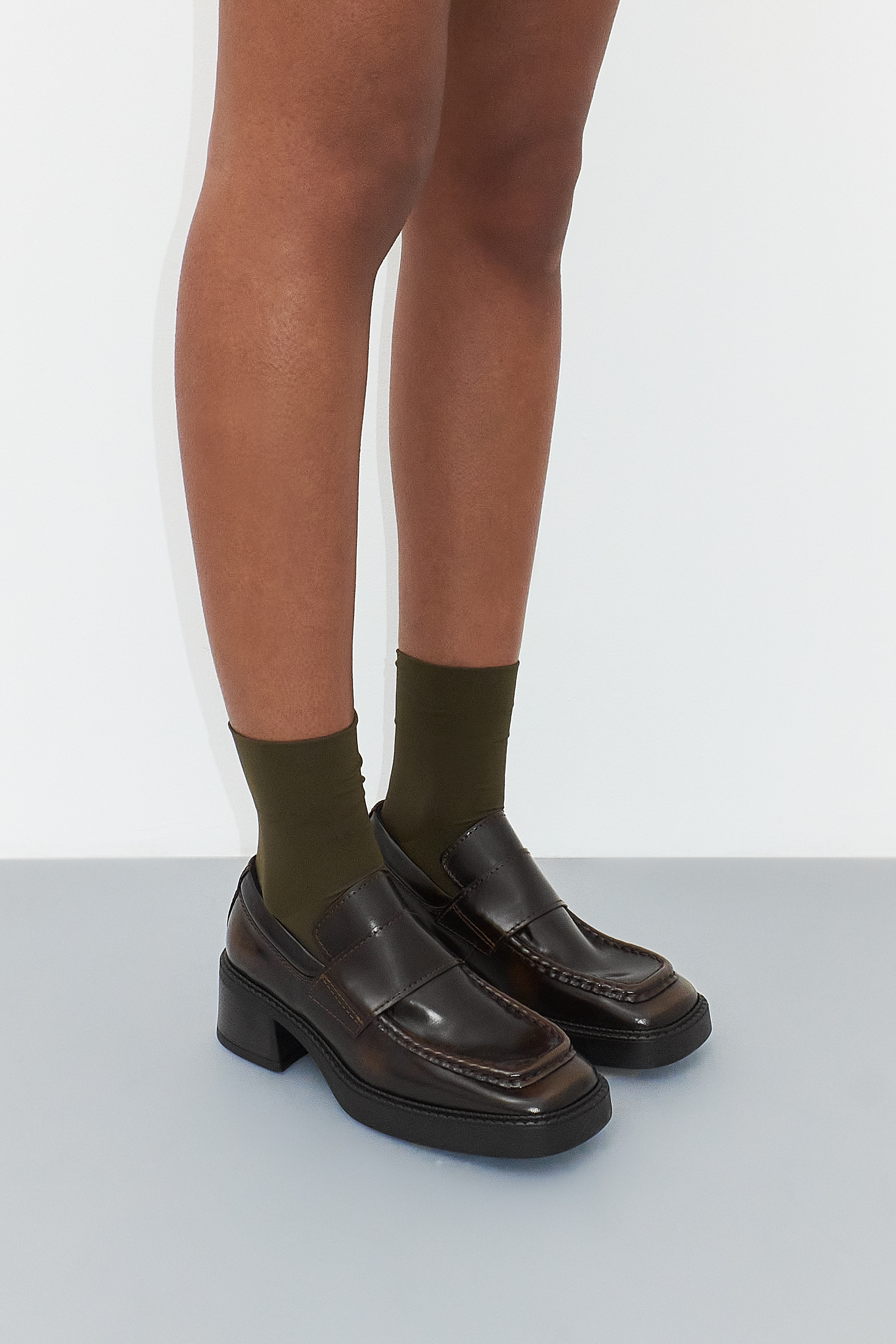 Karina Black Brown Loafers