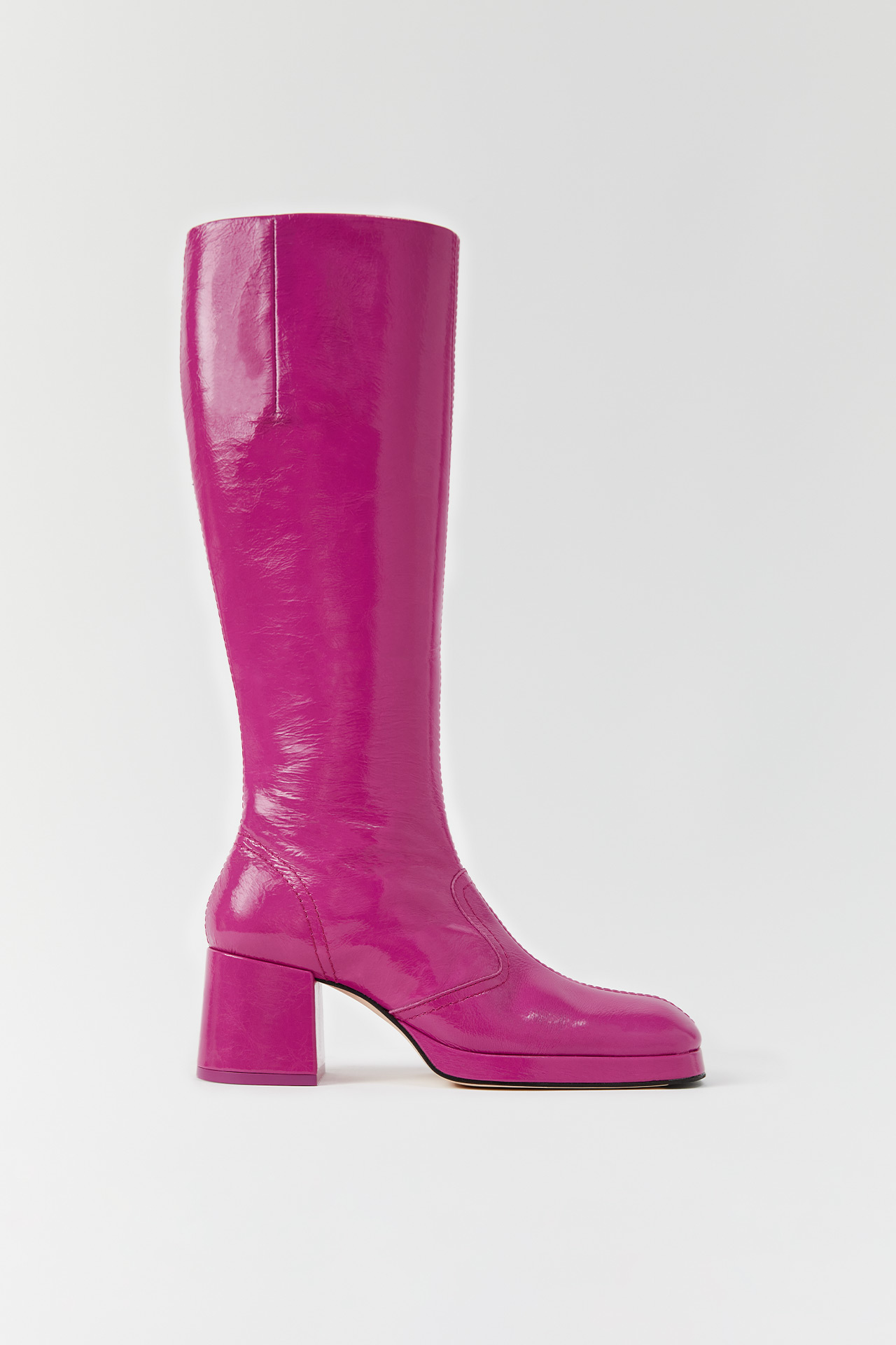 tall hot pink boots