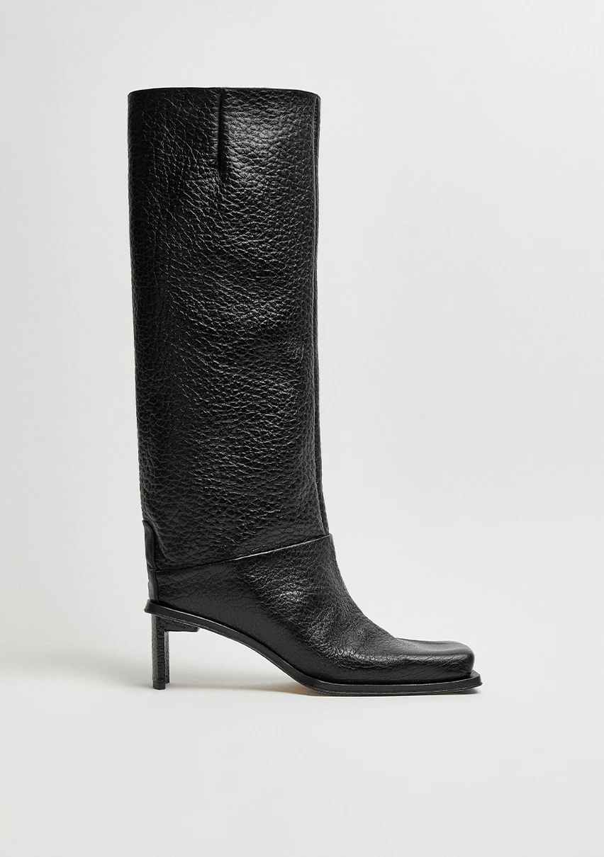 Miista-Brianna-Black-Grain-Tall-Boots-CP-1