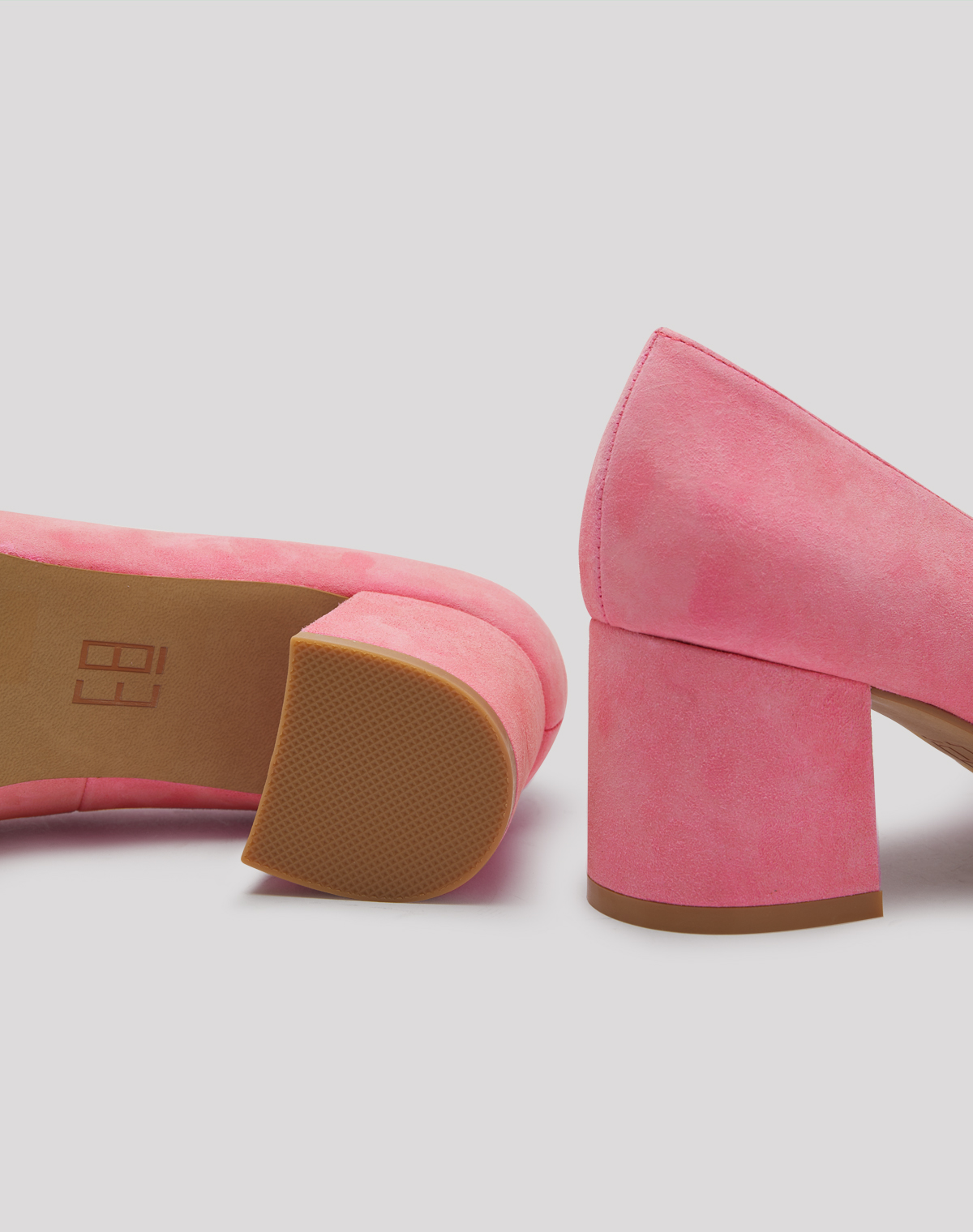 pink mid heels