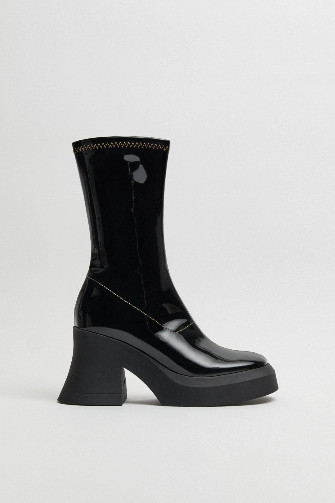 Aura Black Stretch Ankle Boots | Miista Europe | Made in Portugal