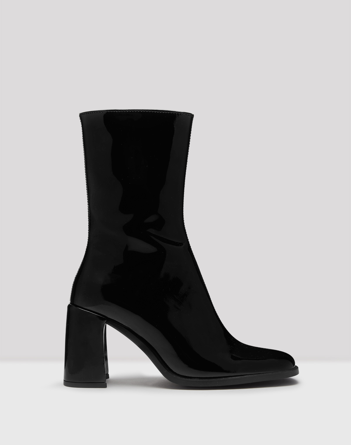Asta Black Patent Leather Boots // E8 