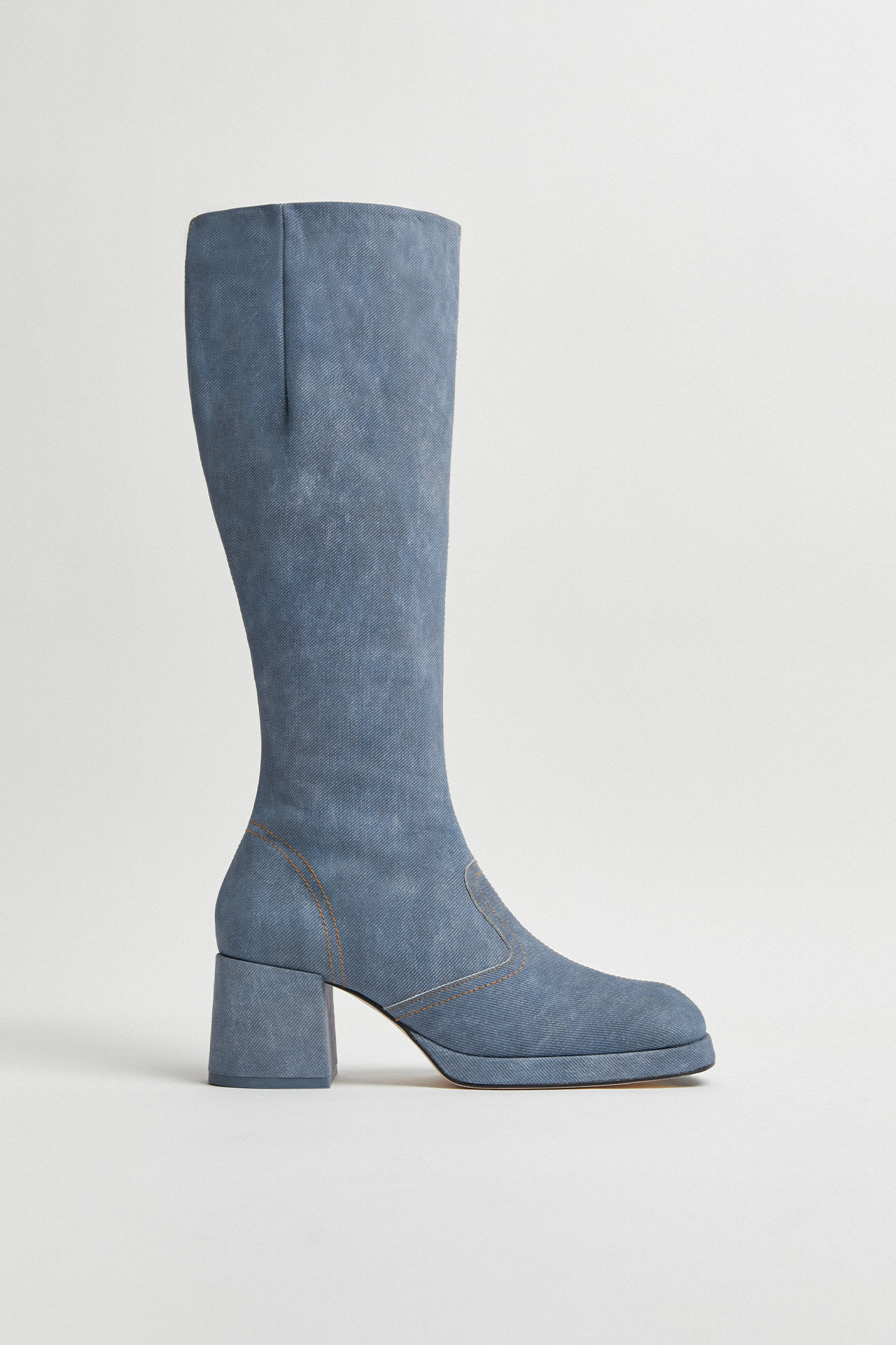 Tall hot sale denim boots