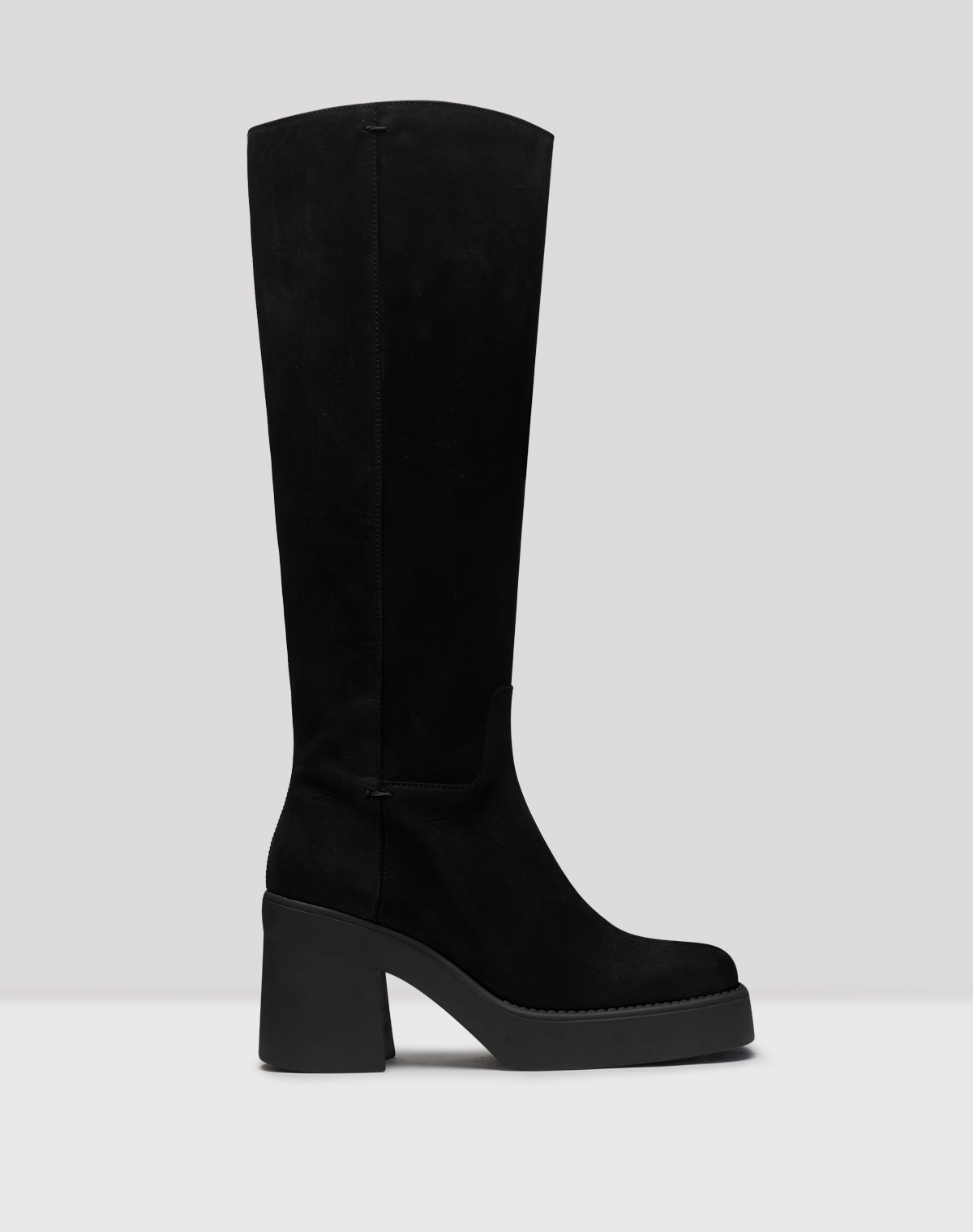 black tall boots