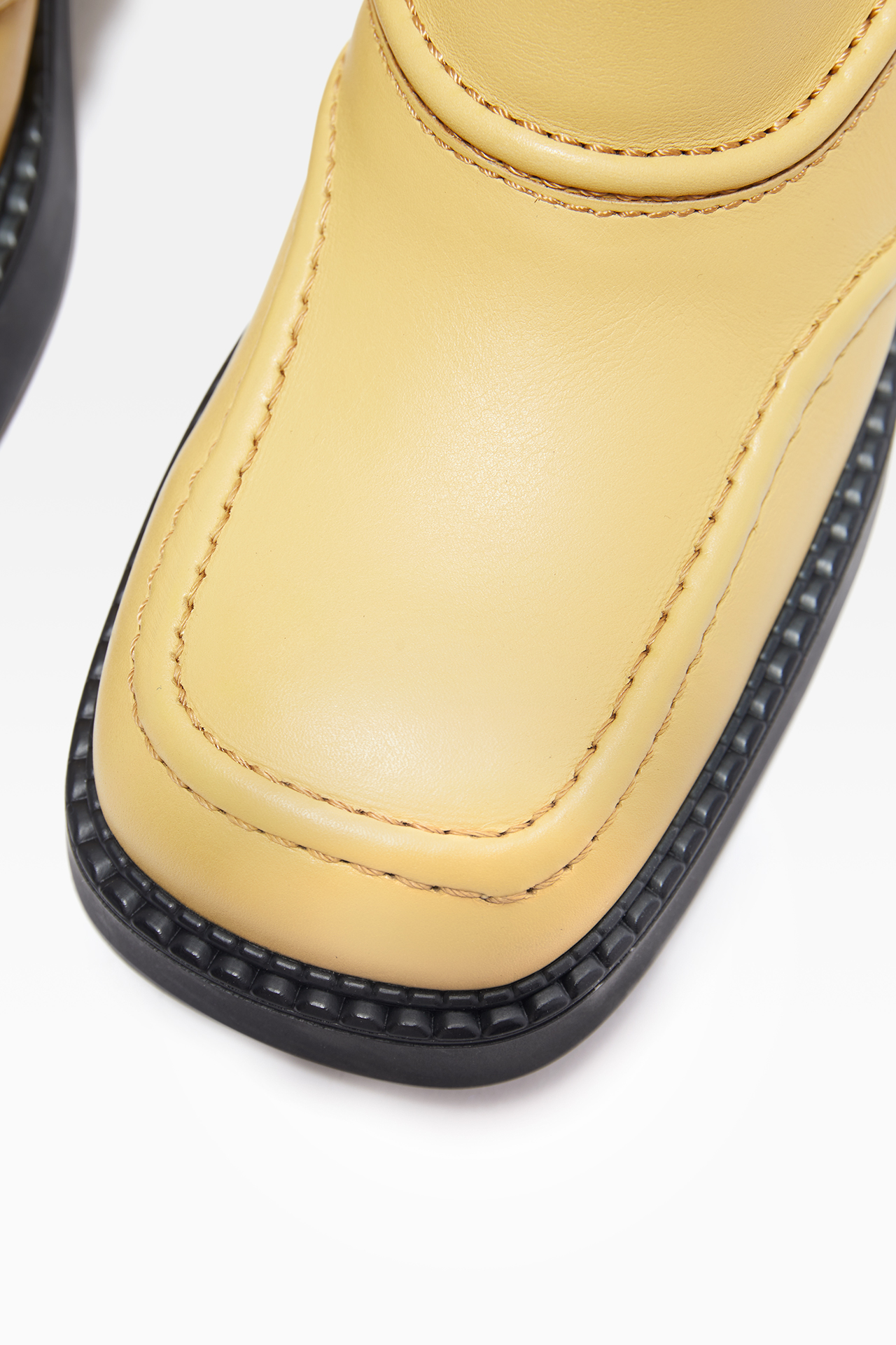 mustard leather boots