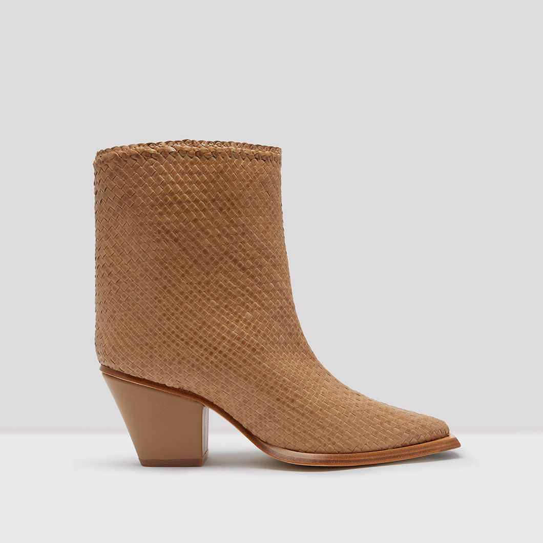 Bondi Sand Woven Leather Boots