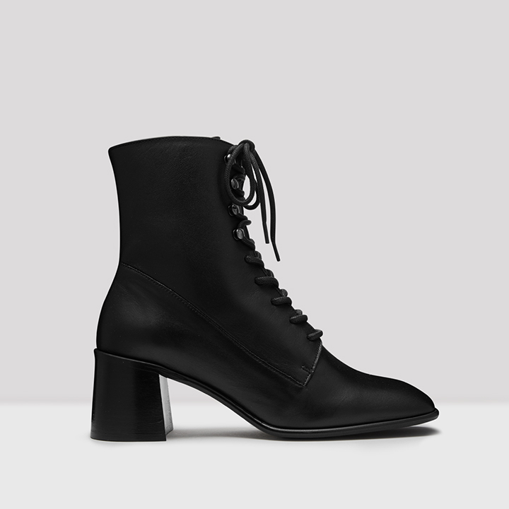 Emma Black Leather Boots // E8 by 