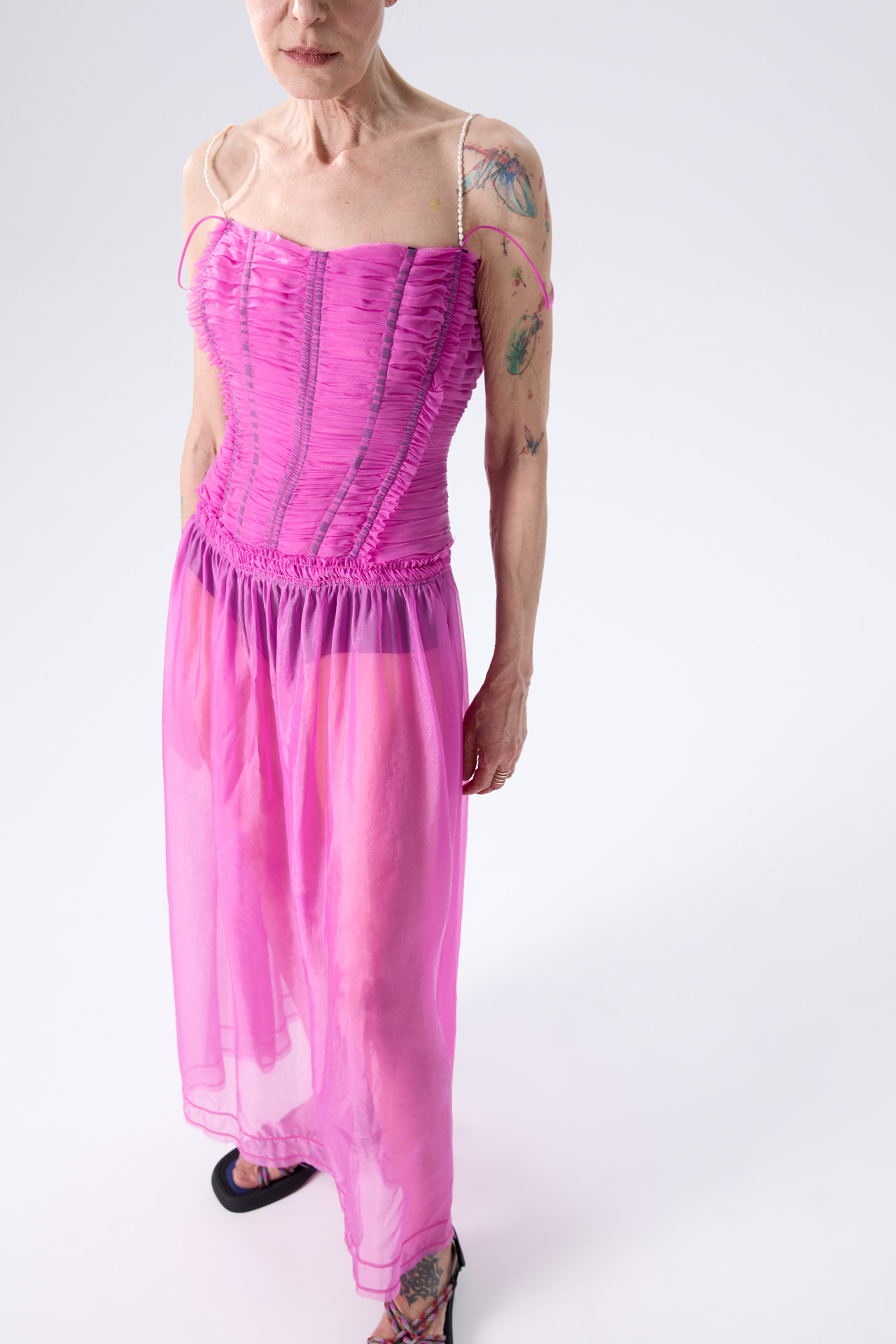 Japans größtes Franca Pink Dress in Spain Europe Miista Made | 