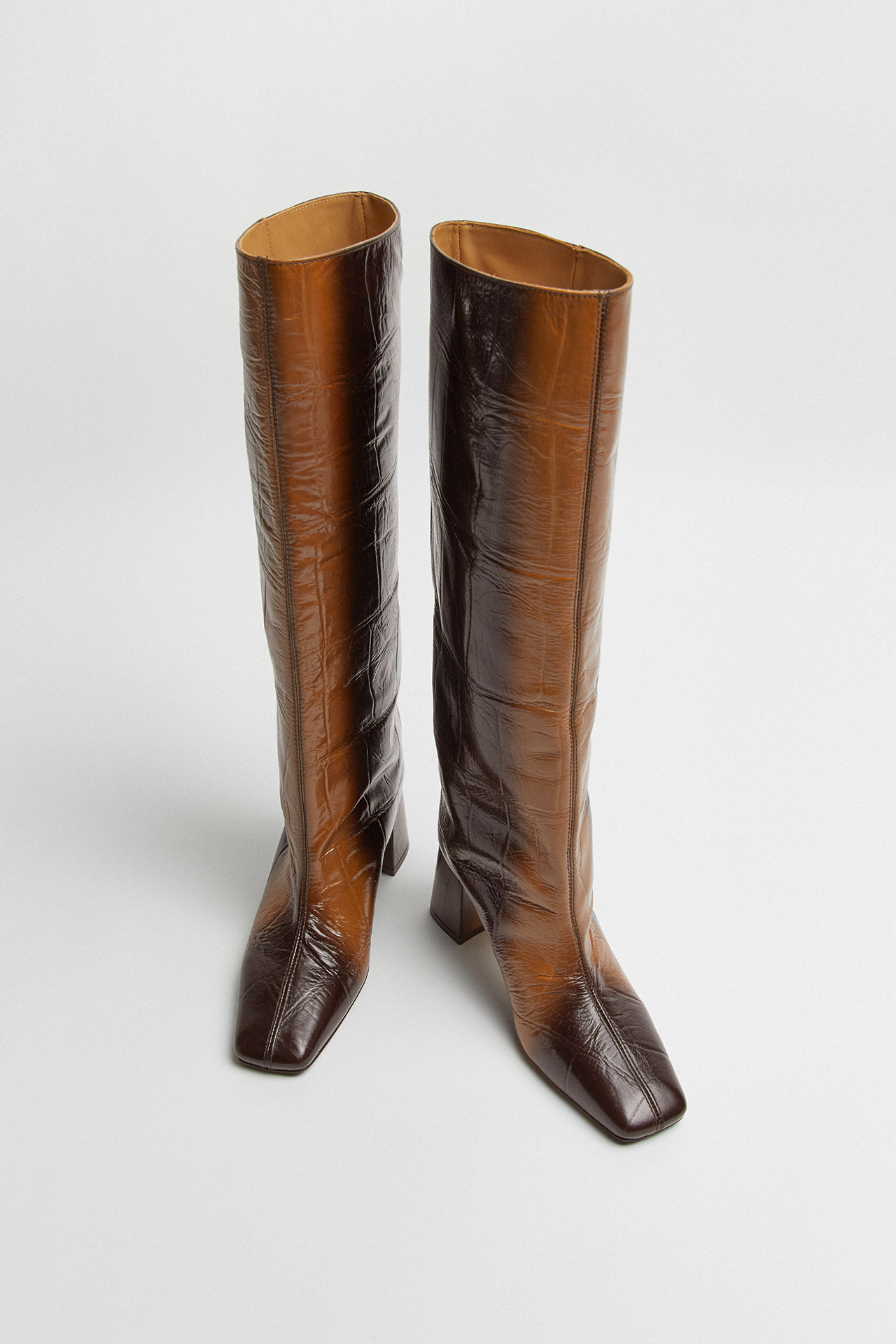 Finola Brown Tall Boots, Miista Europe