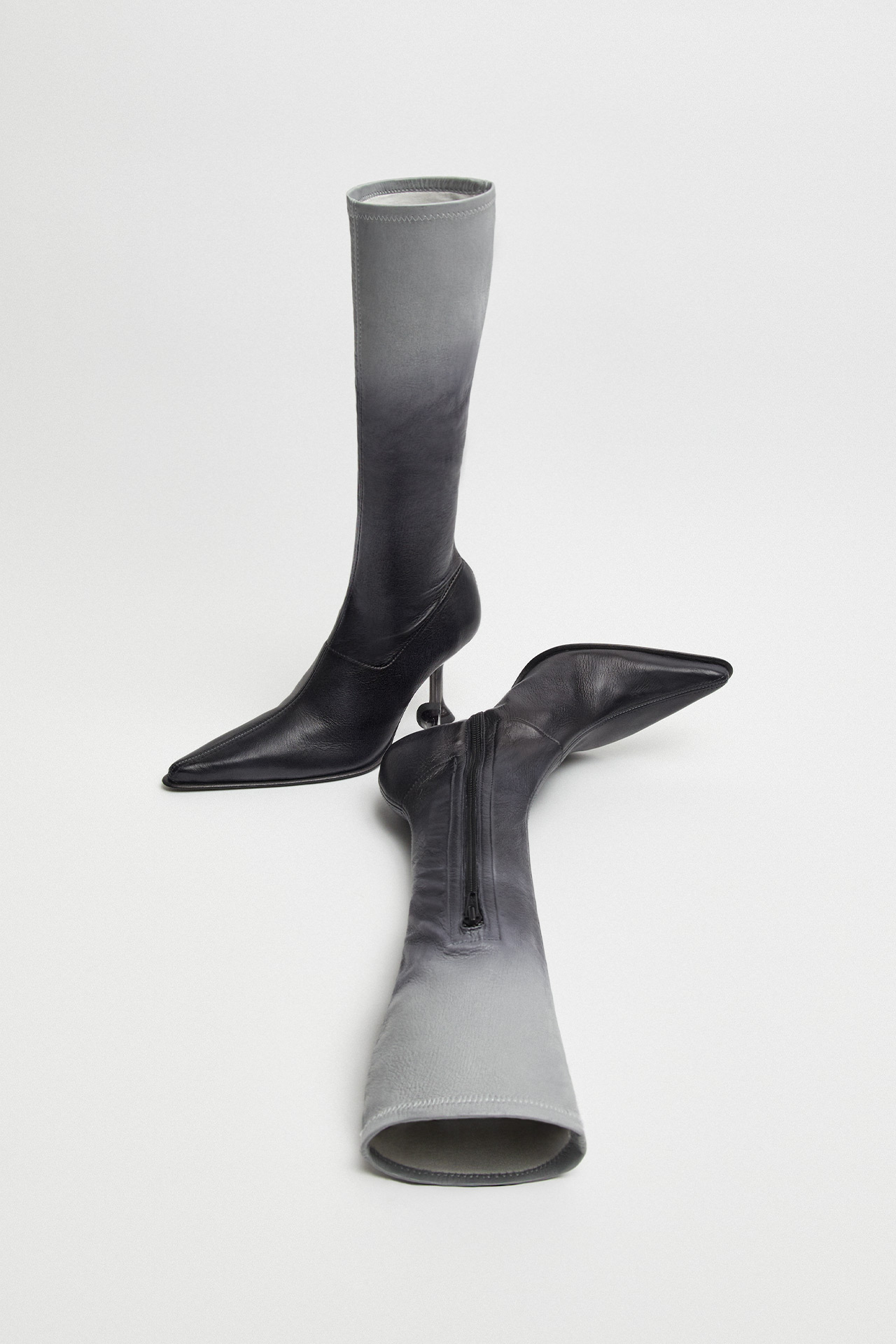 Carlita Grey Tall Boots Miista Europe Made in Spain