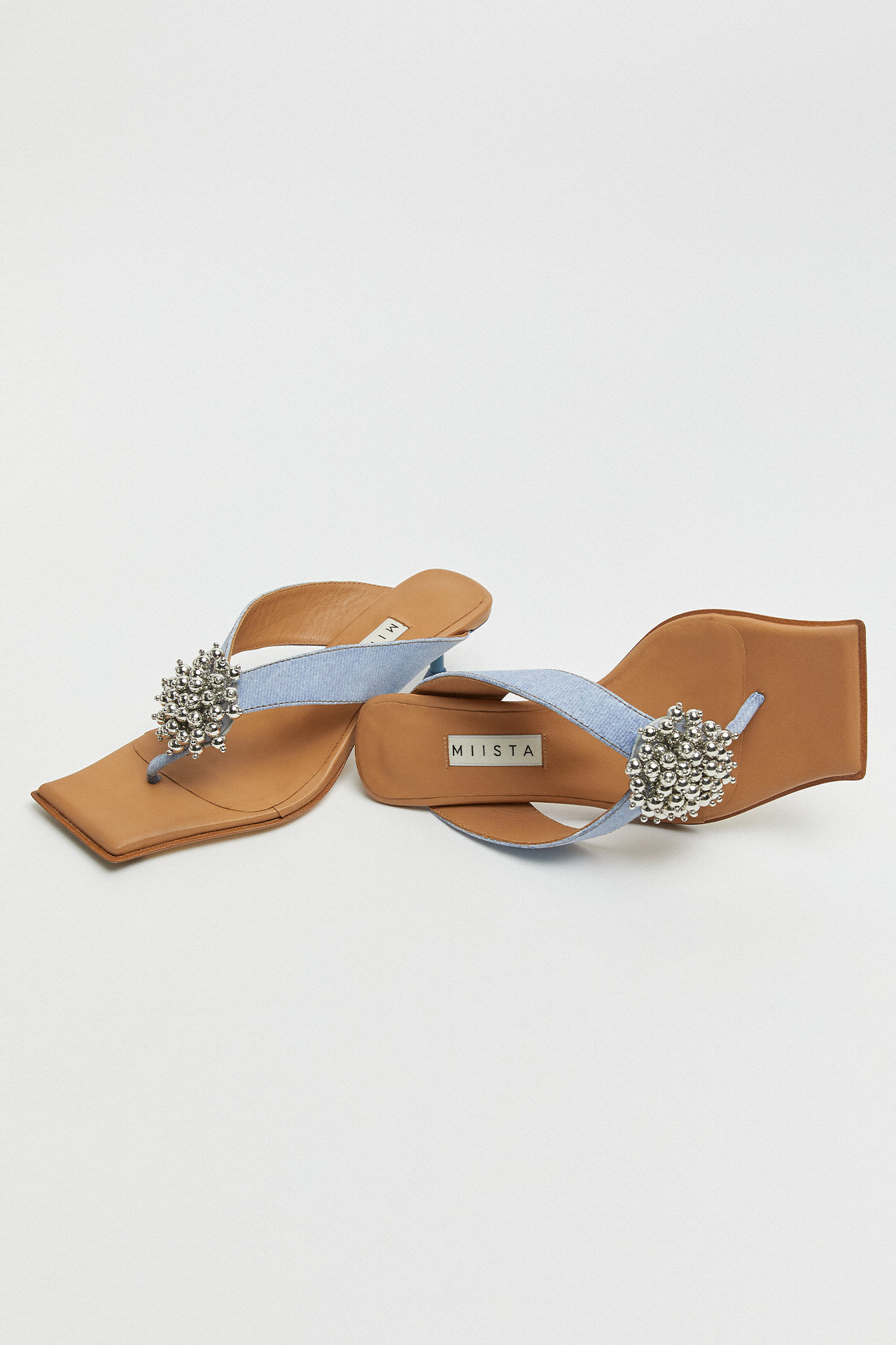 Narela Denim Blue Sandals | Miista Europe | Made in Spain