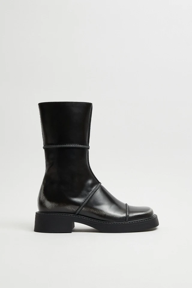 Dahlia Black Grey White Ankle Boots | Miista Europe | Made in Portugal