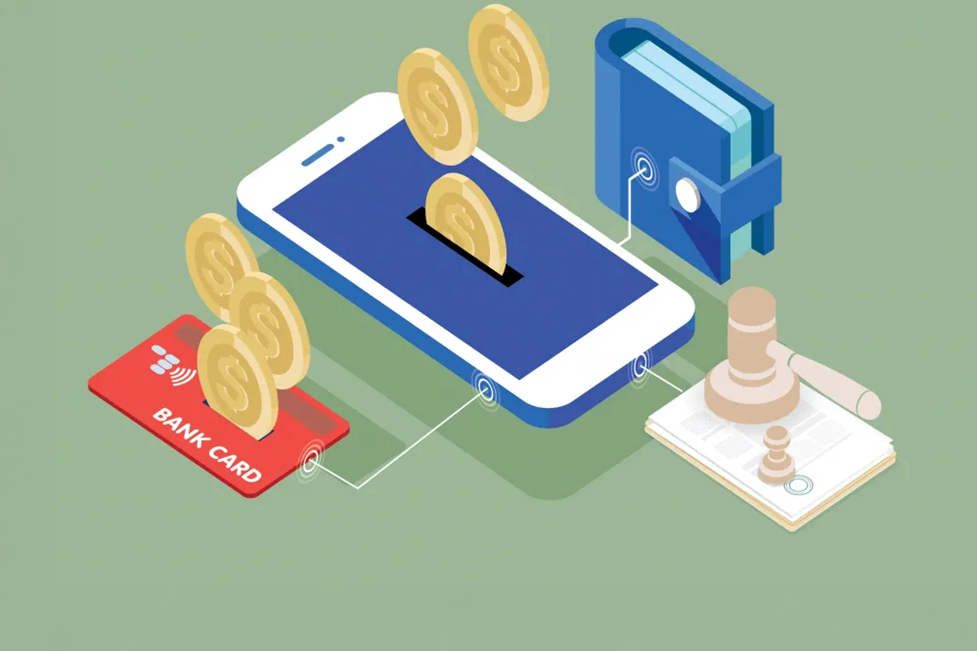 Stablecoins and digital payments innovation illustration