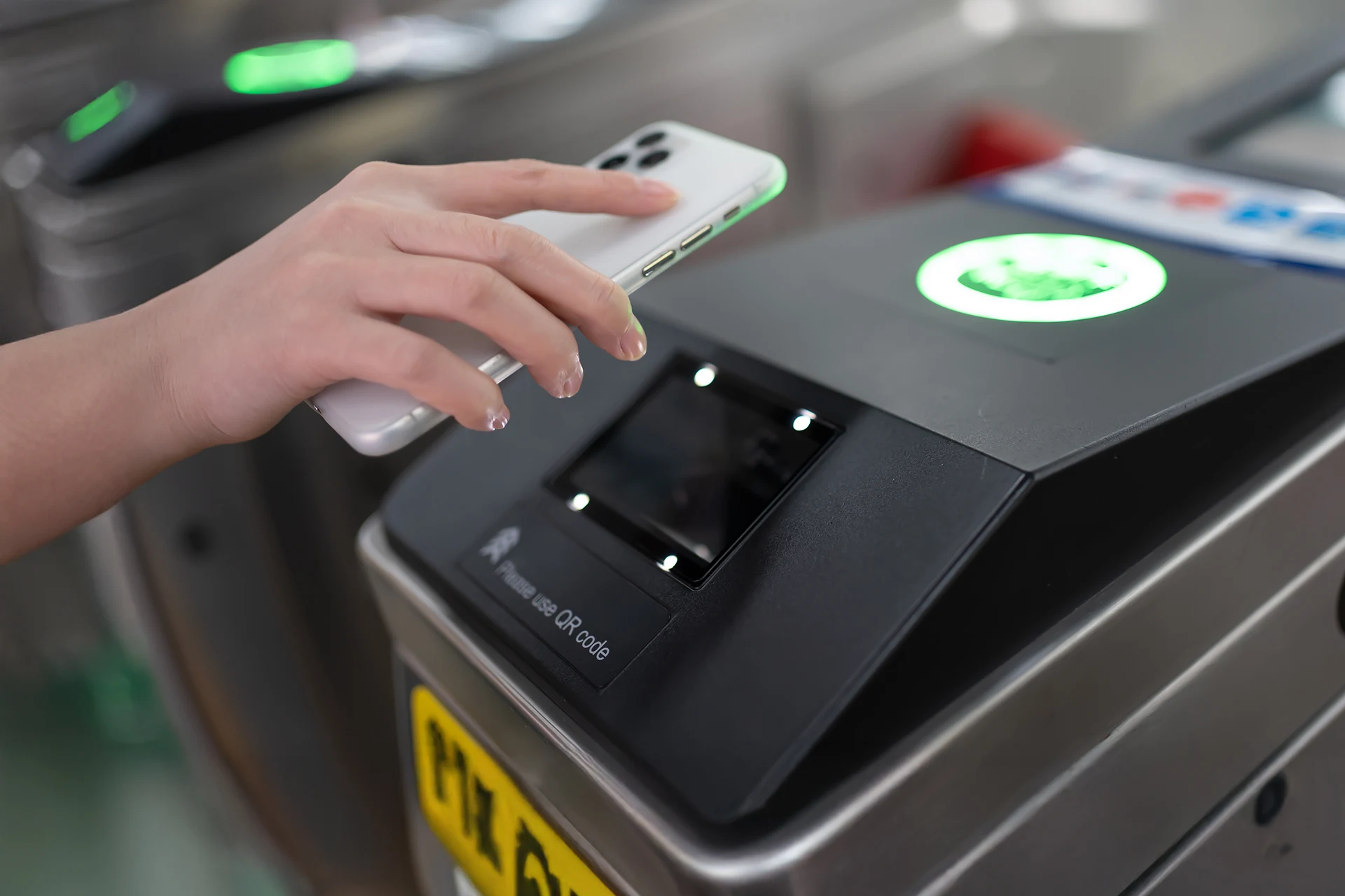 Public sector solutions with QR code scanner for seamless commuter access