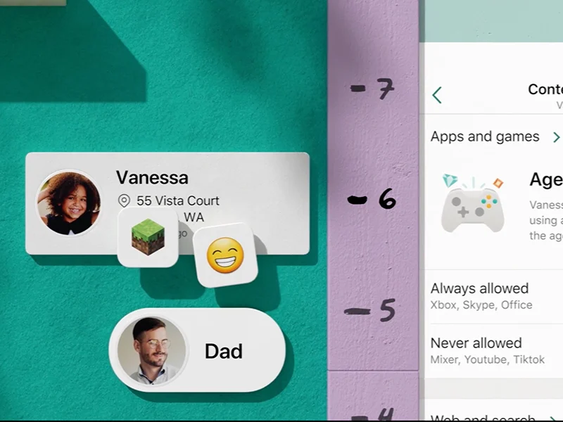 Microsoft Family Safety App UX