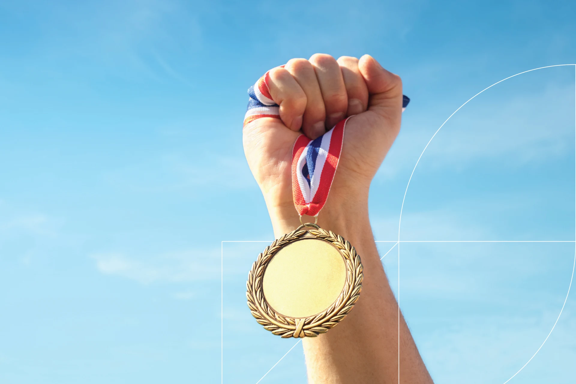 Hand holding gold medal for Zensar ETHR World Future Skills Awards 2025