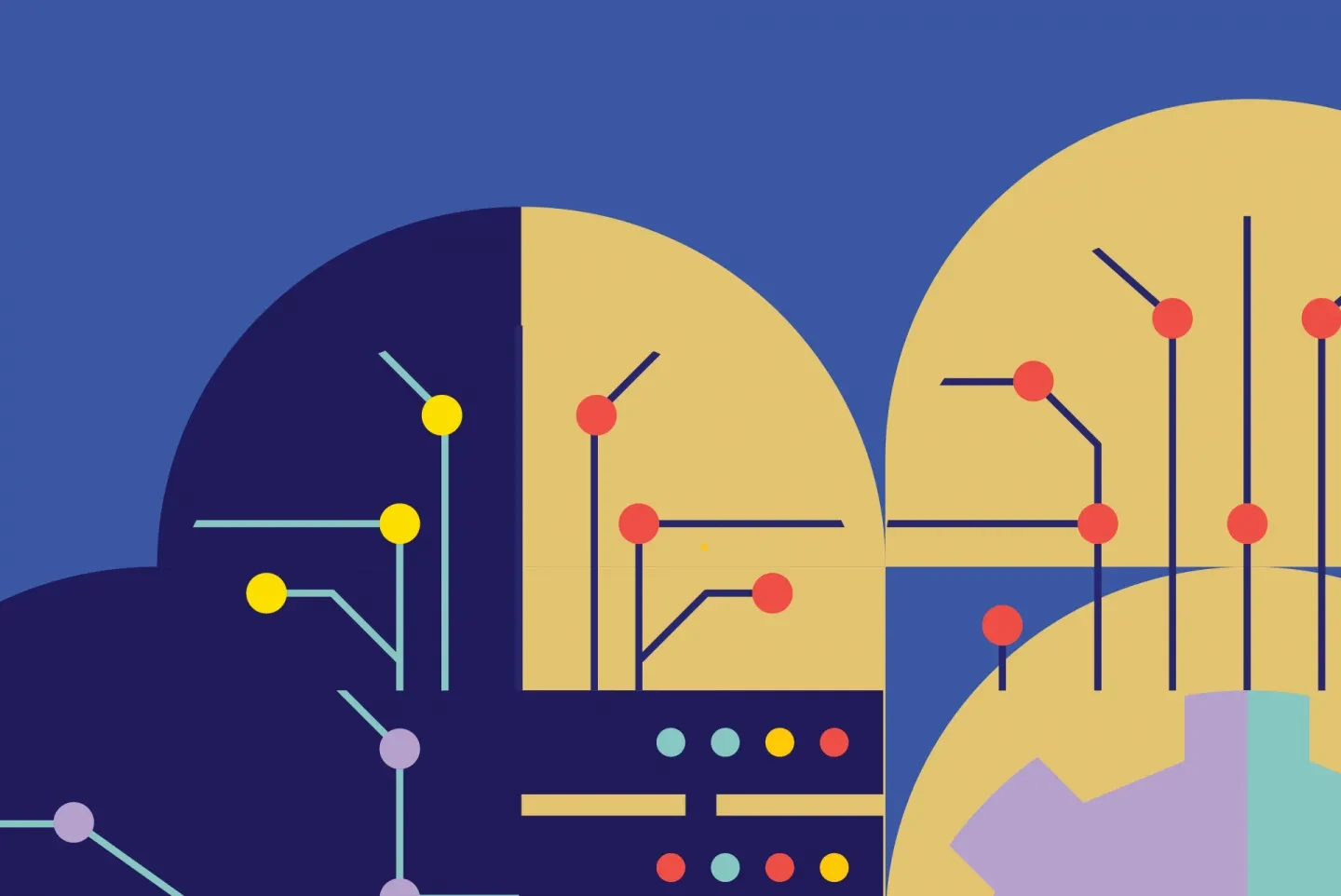Abstract illustration representing data capture and processing technology