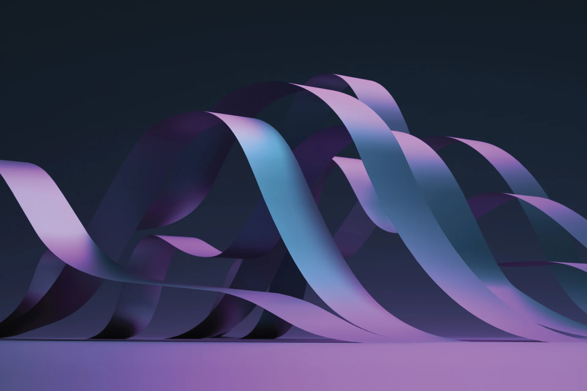 Flowing ribbons abstract design for enterprise AI and LLM Data Annotation Services