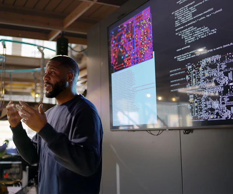 Workflow diagrams showing digital services and enterprise system integration.