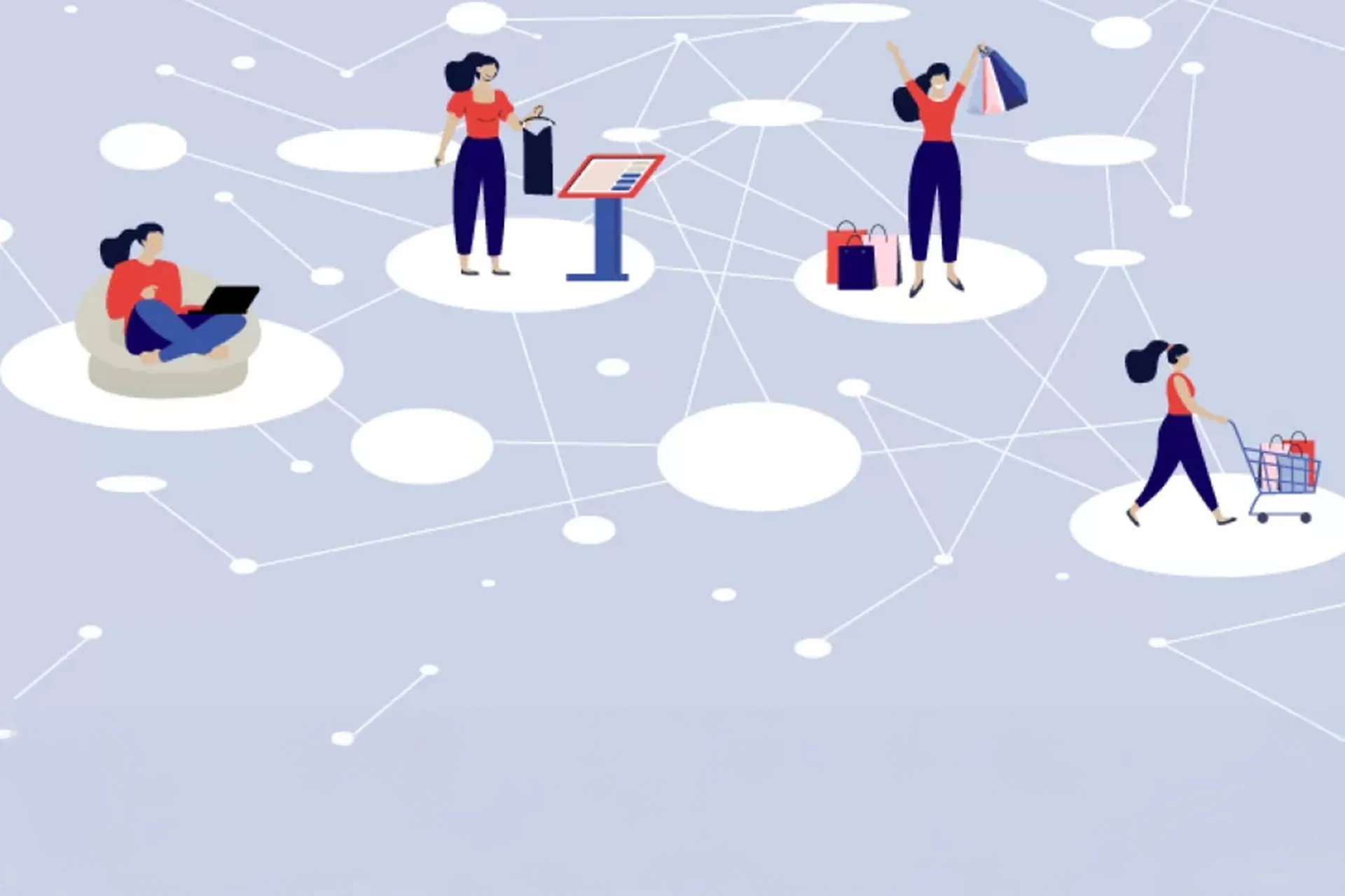 Technology resilience and connected digital experiences illustration