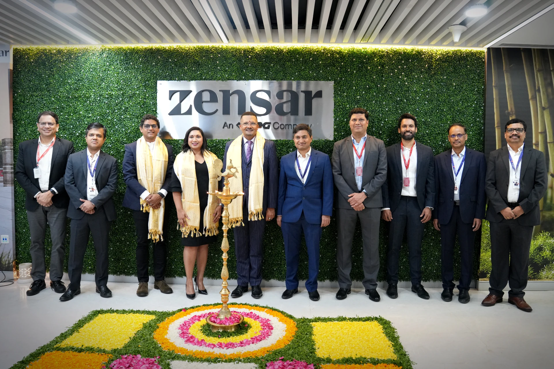 Zensar team celebrating Old Mutual Global Capability Hub launch in Hyderabad