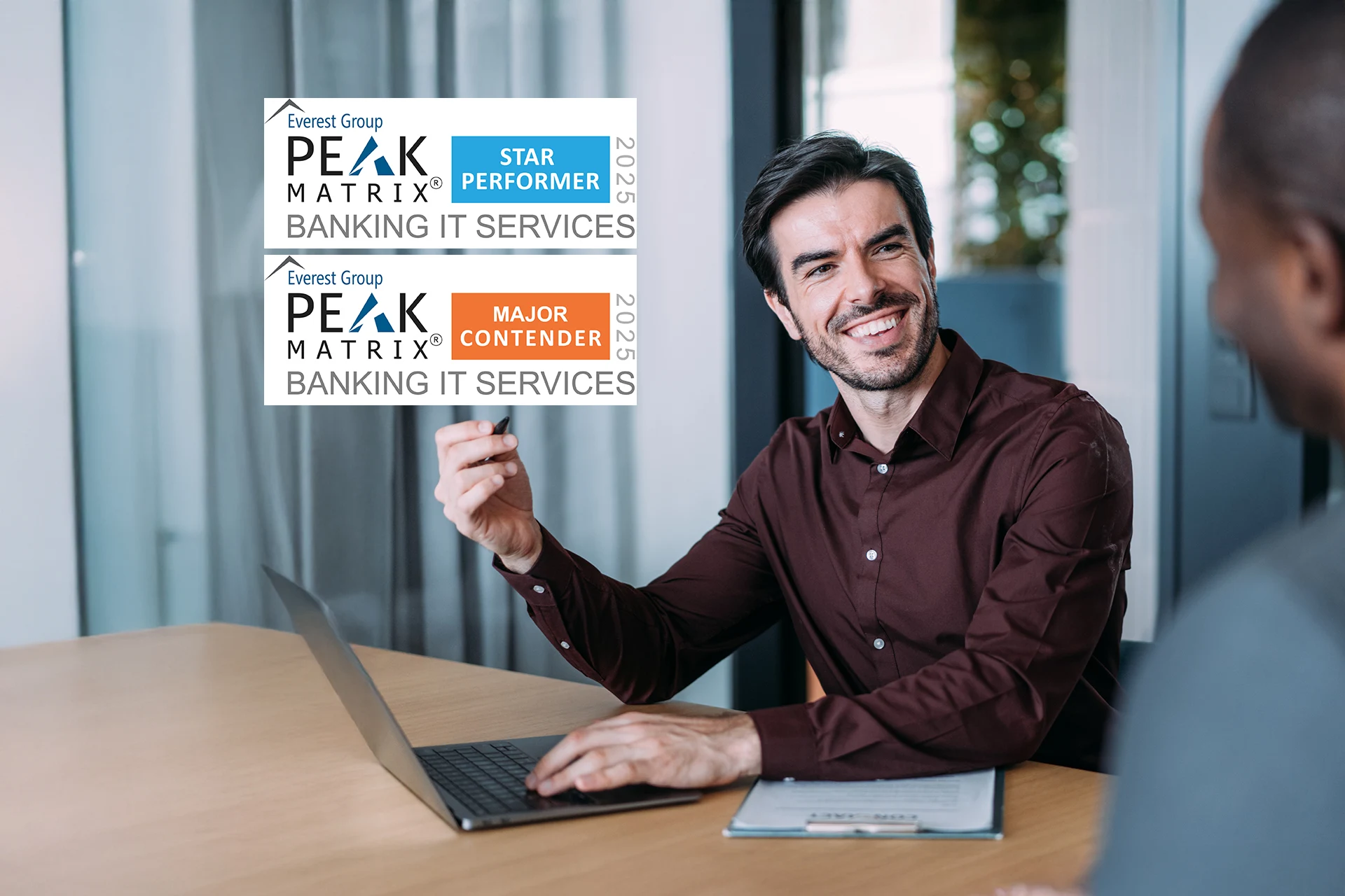 Individual holding Everest Group PEAK Matrix� awards for Zensar