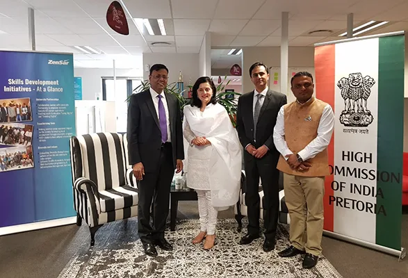 High Commissioner Ruchira Kamboj meeting Zensar team at Johannesburg office