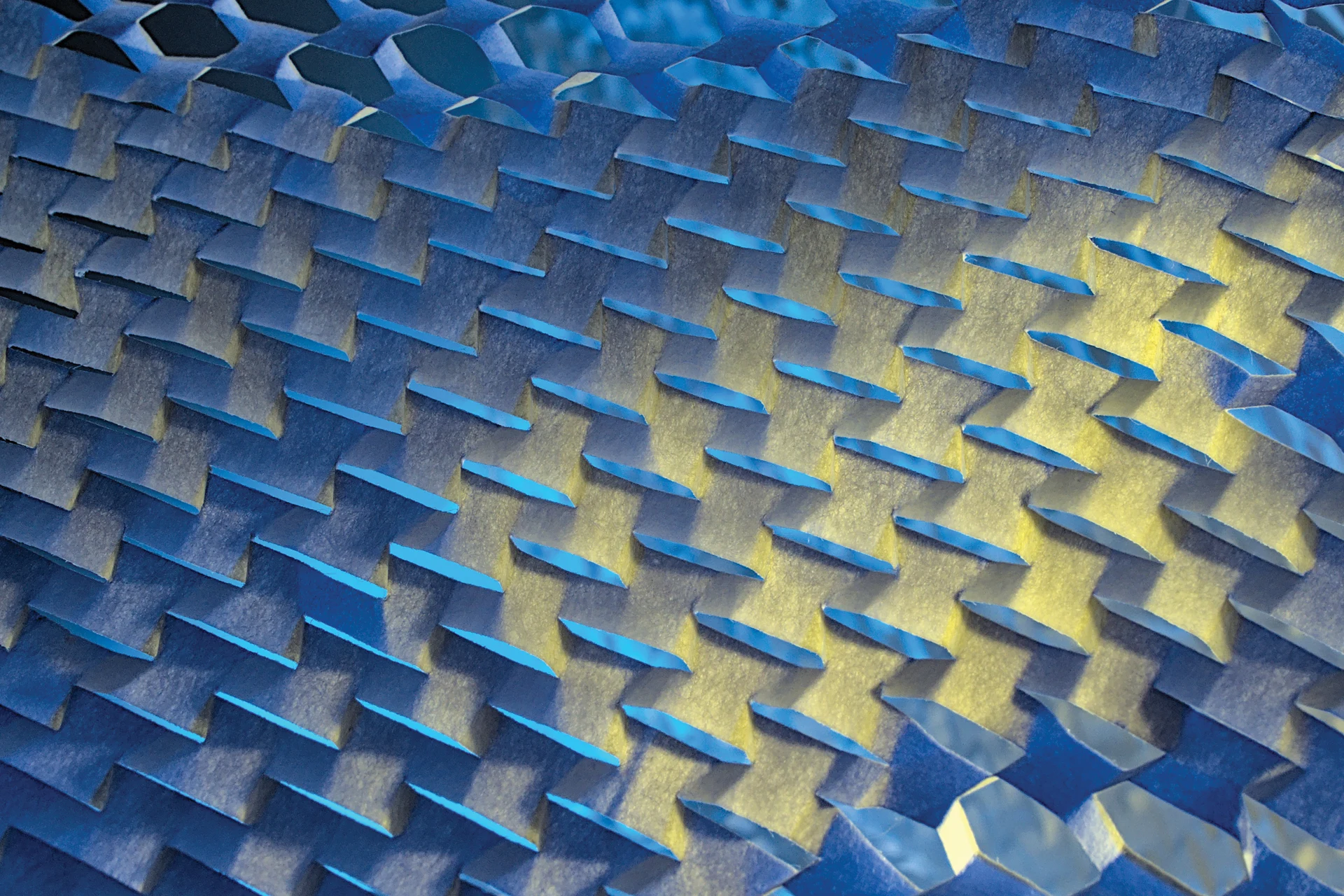 Abstract interlocking panels banner for Zensar newsroom article