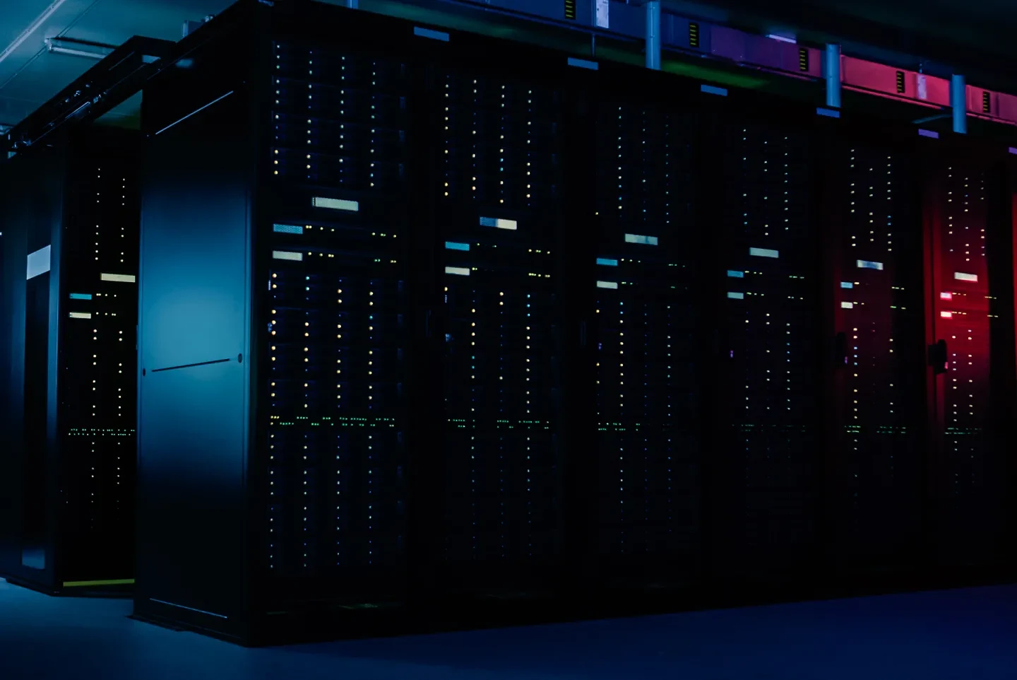 Data servers showcasing modernized technology solutions for insurance