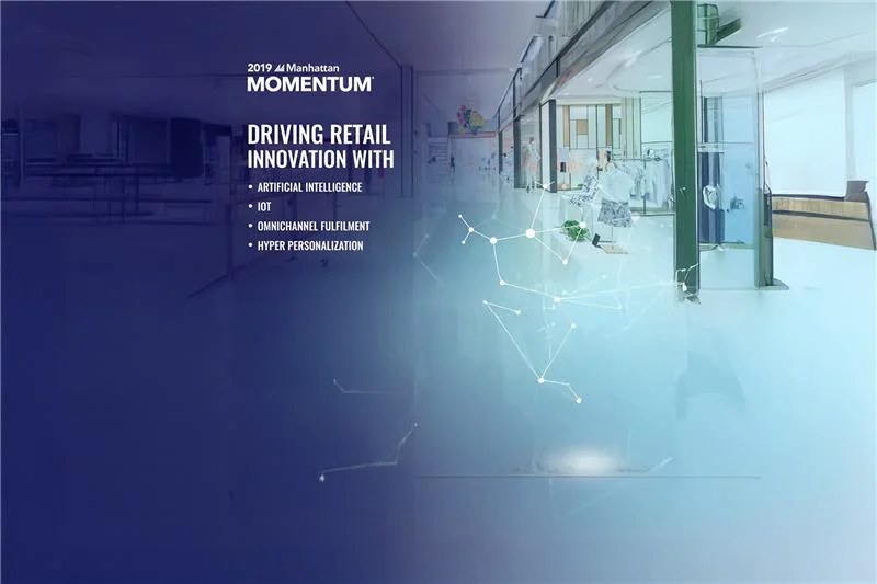 Keystone Logic retail innovation banner at Manhattan Associates Momentum 2019