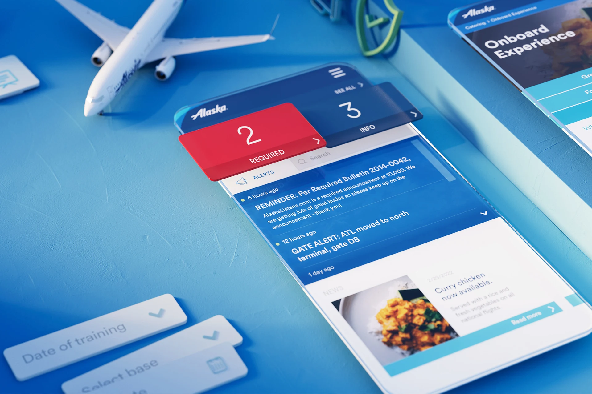 Digital personal assistant interface for Alaska Airlines flight crews