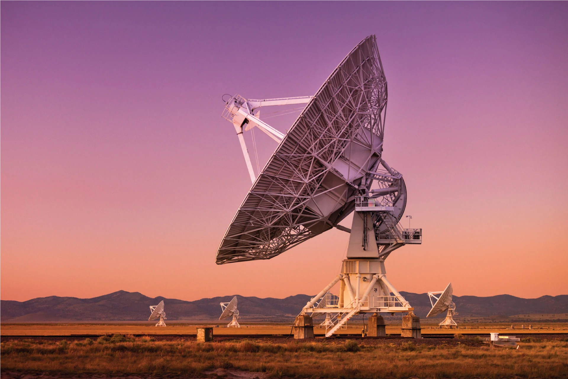 Satellite dish array representing digital infrastructure solutions
