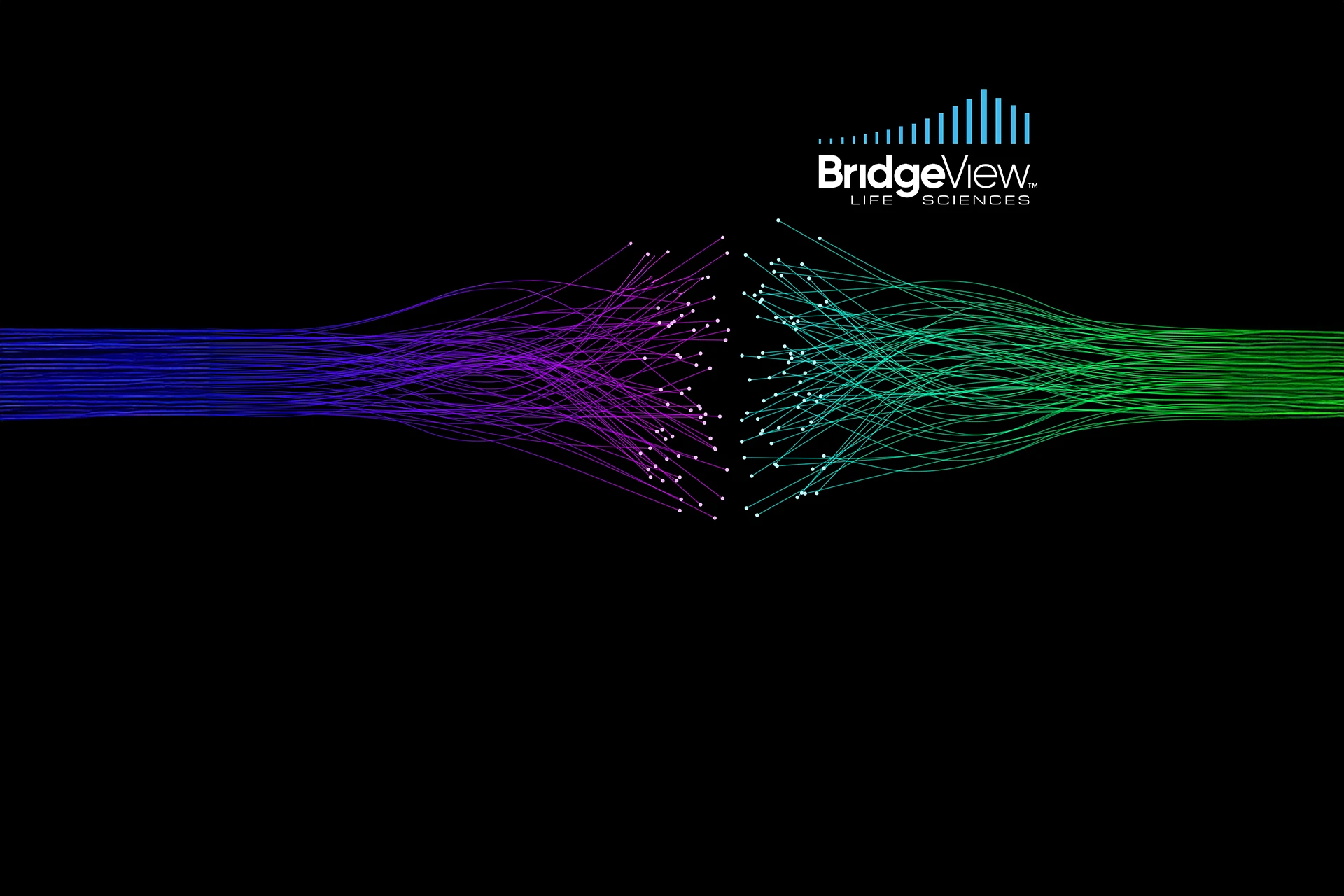 BridgeView Life Sciences logo overlay for healthcare acquisition announcement